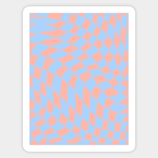 Warped Checkerboard Sticker